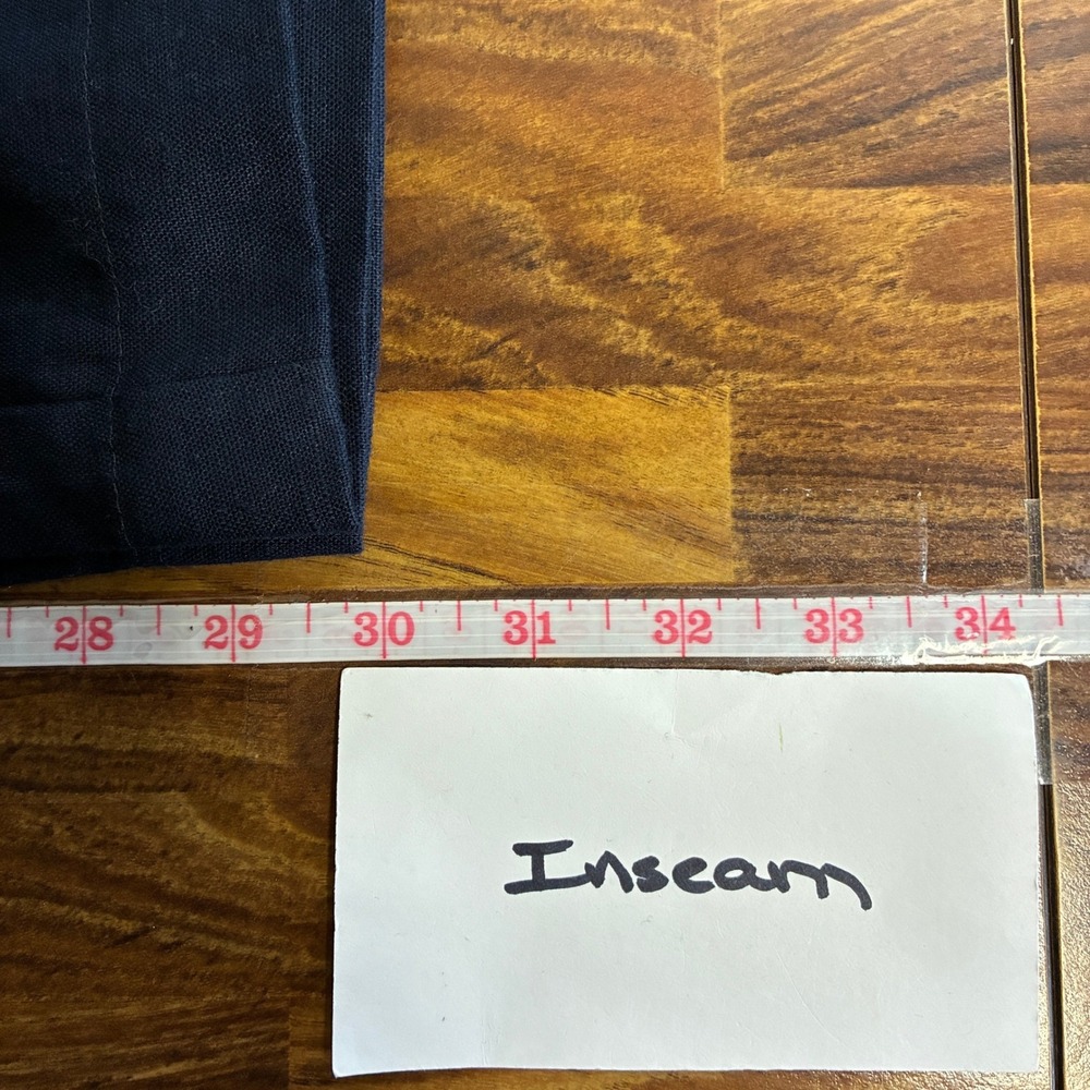 NEW Boden Womens Linen Hampstead Pull On Pant Size 12 Navy Office Summer - Picture 12 of 14